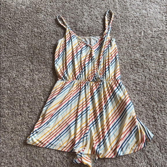 Me Undies micromodal blend stripe sleep romper size 2X - Picture 1 of 5